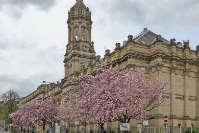 Bradford College students stitch reusable scrubs for NHS staff