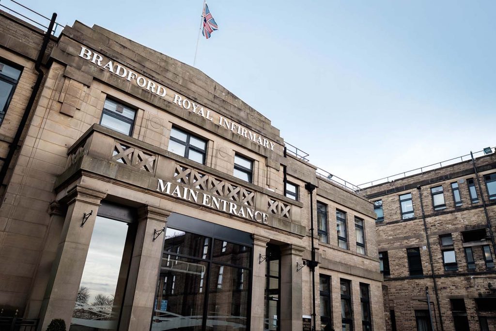 Bradford Royal Infirmary, a photo of the main entrance