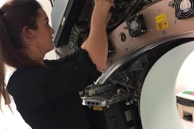 Trust’s first engineering apprentice Bradie on track for top marks
