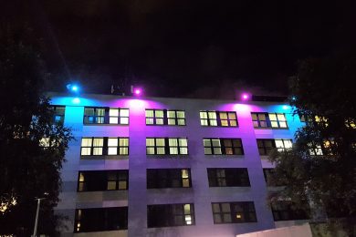 Bradford Royal Infirmary lights up to mark Baby Loss Awareness Week