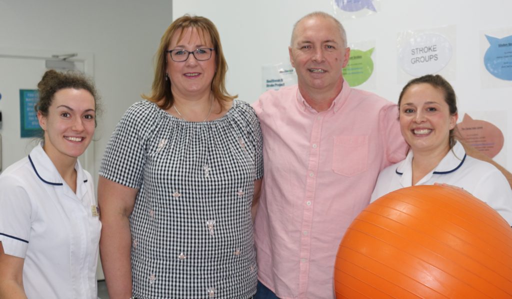 Stroke patient raises £1,300 to say thank you following amazing recovery