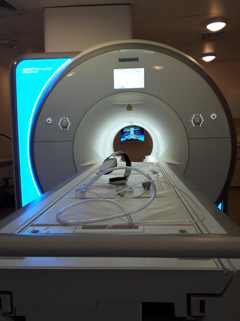 Children can now watch films and videos while having an MRI scan at BRI