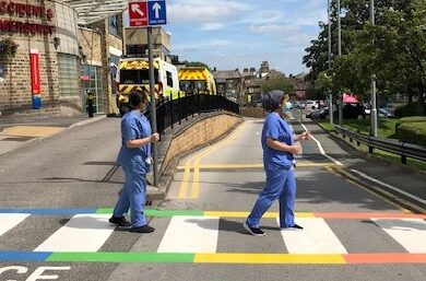 Rainbows of hope brighten the days of hospital staff and patients