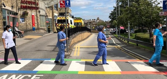 Rainbows of hope brighten the days of hospital staff and patients