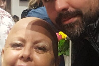 Dad’s skydive to thank NHS heroes who care for his mum