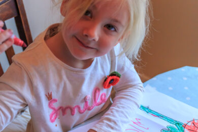 Children draw poppies to help hospitals mark Remembrance Day