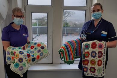 Kind-hearted crafter cheers up elderly care wards with comforting donation