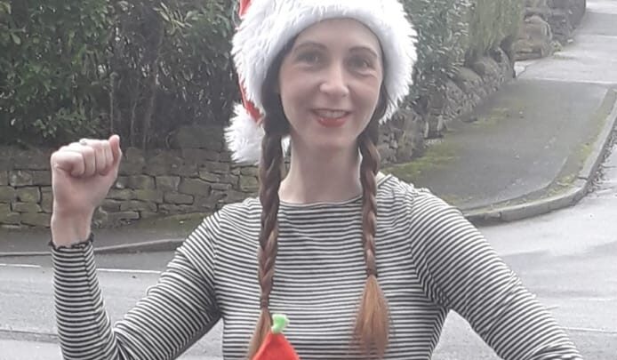 Jenny’s festive fundraising runs raise almost £500 for hospitals’ charity
