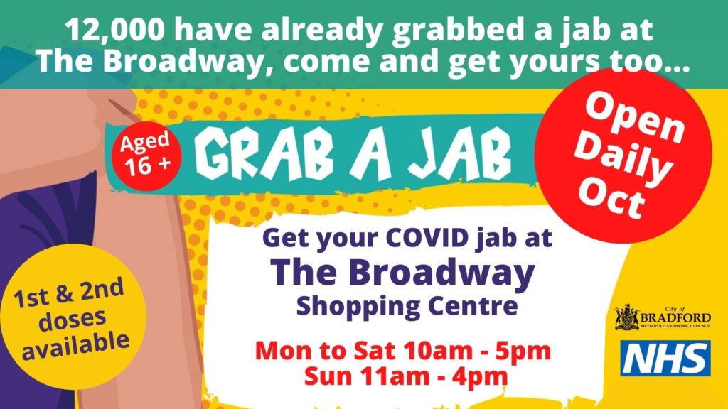 Over 12,000 walk in vaccinations given at The Broadway Shopping Centre