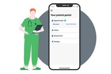 The team from DrDoctor visit the Trust
