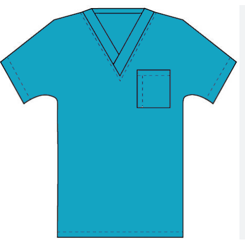 Teal scrub